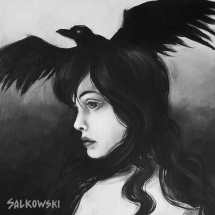 Modèle au corbeau - Julie Salkowski